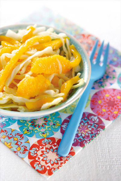 Salade de mangue a lorange et au chou